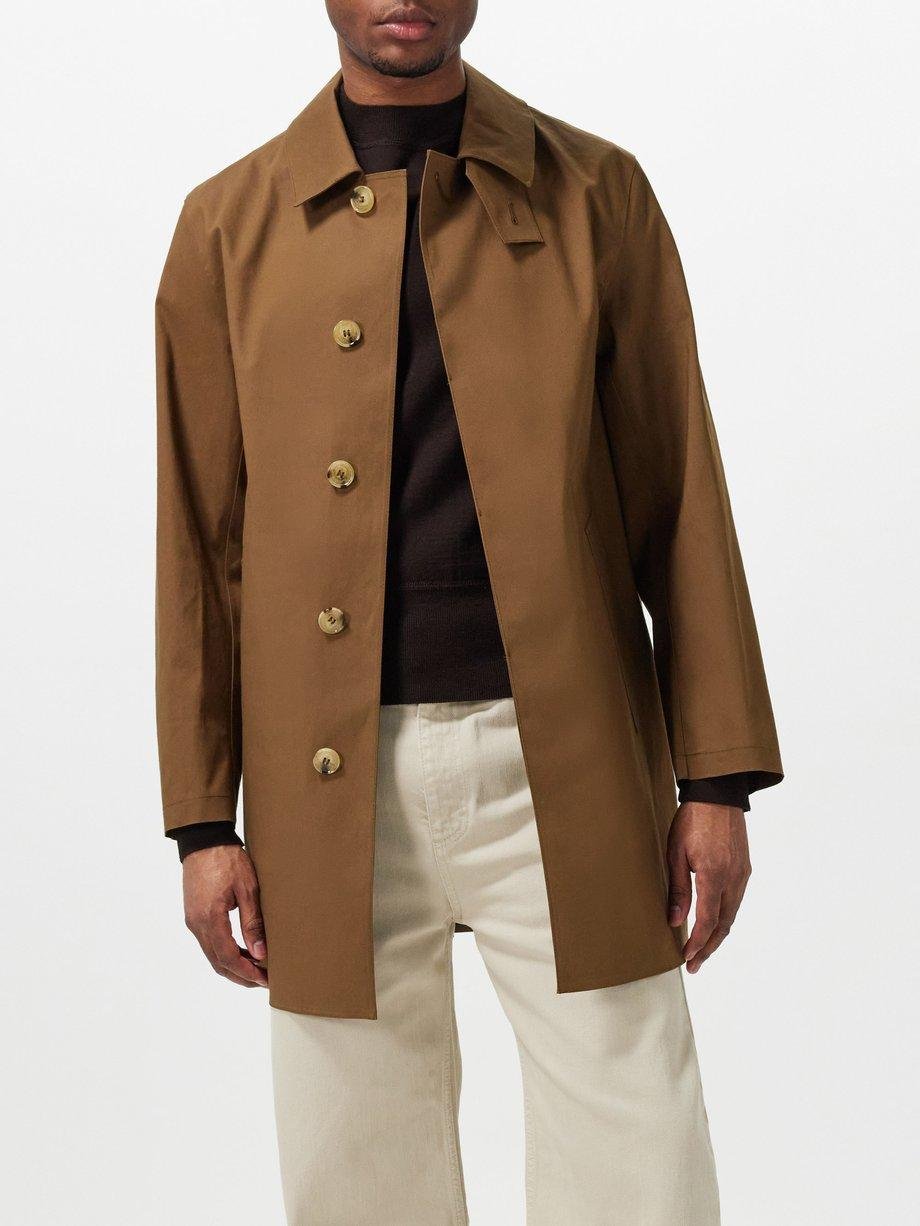 Dunkeld bonded-cotton overcoat by MACKINTOSH