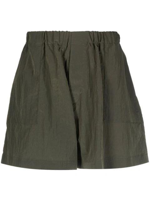 logo-patch track shorts by MACKINTOSH