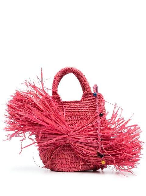Kifafa Frange straw crossbody bag by MADE FOR A WOMAN