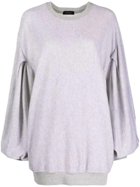 puff-sleeve oversized sweatshirt by MADE IN TOMBOY