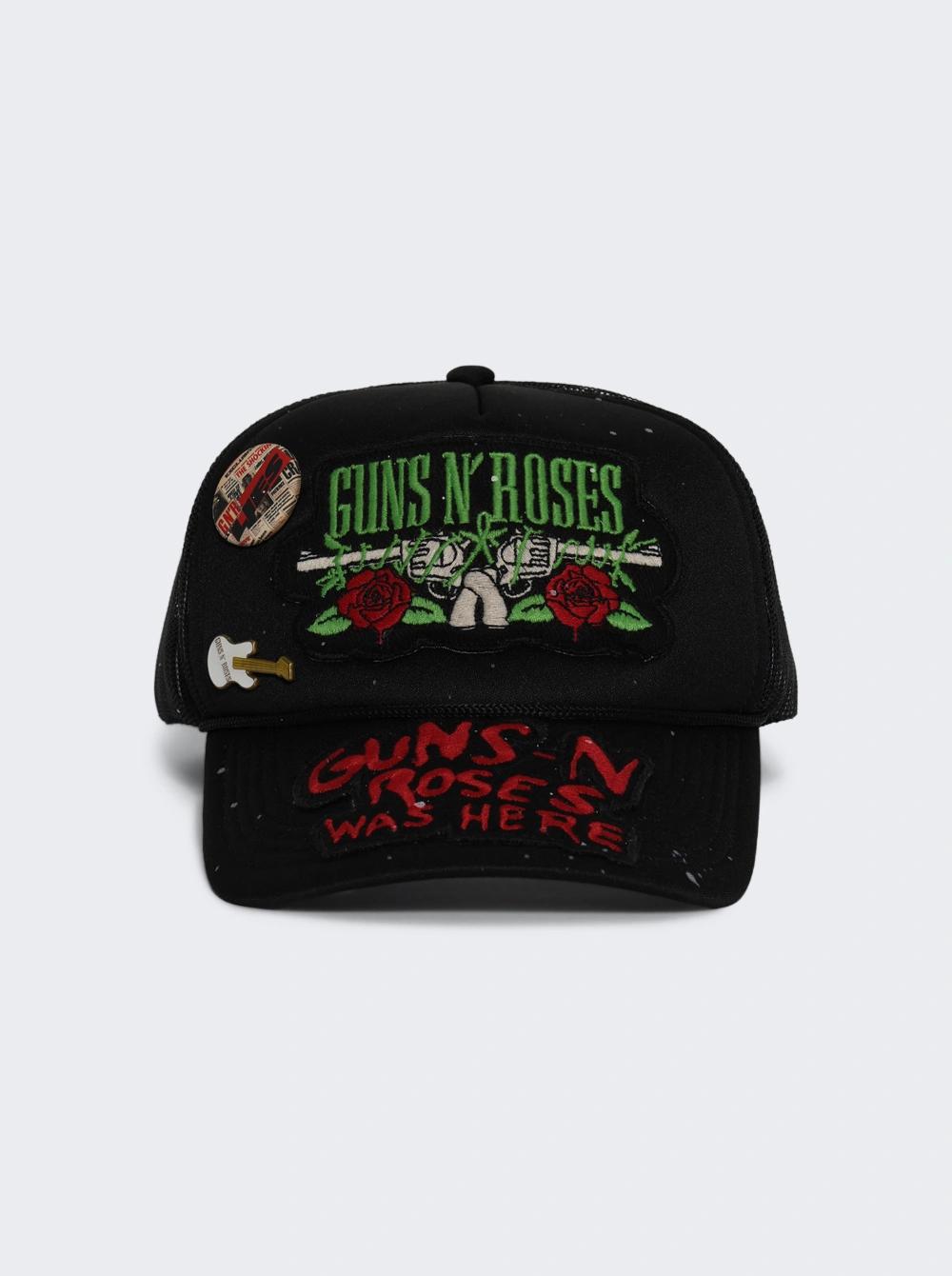 Guns N' Roses Hand Painted Patched And Pinned Hat Black  | The Webster by MADE WORN