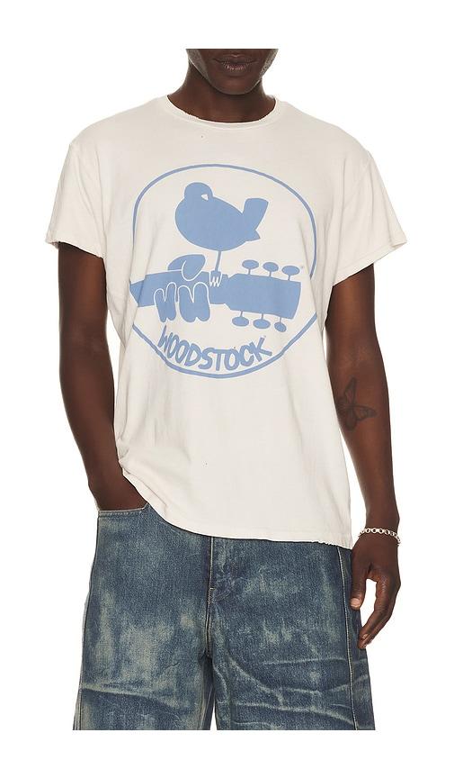 Madeworn Woodstock Unisex Tee in White by MADE WORN