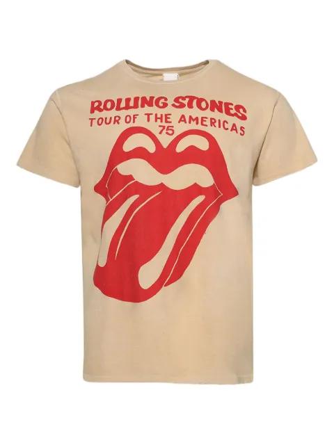 ROLLING STONES TEA STAINED TONGUE '90S-graphic cotton T-shirt by MADE WORN