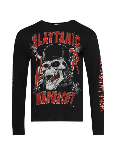 Slayer graphic long-sleeves T-shirt by MADE WORN