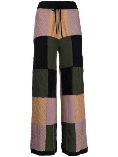 Grus checked wool trousers by MADELEINE THOMPSON