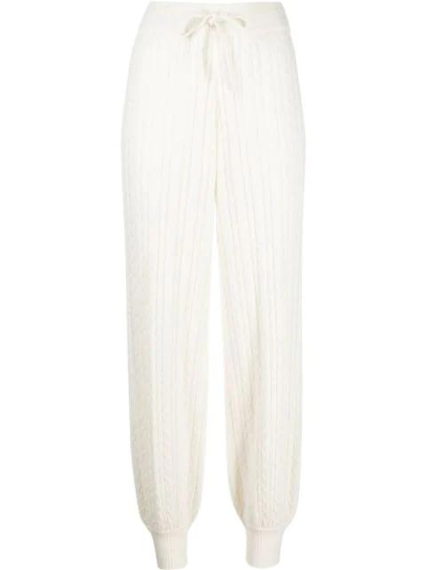 Lily cable-knit cashmere trousers by MADELEINE THOMPSON