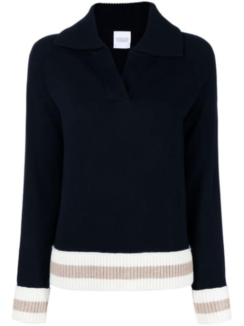 V-neck knitted jumper by MADELEINE THOMPSON