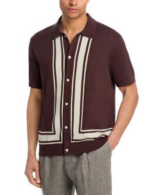 Border Stripe Short Sleeve Shirt by MADEWELL