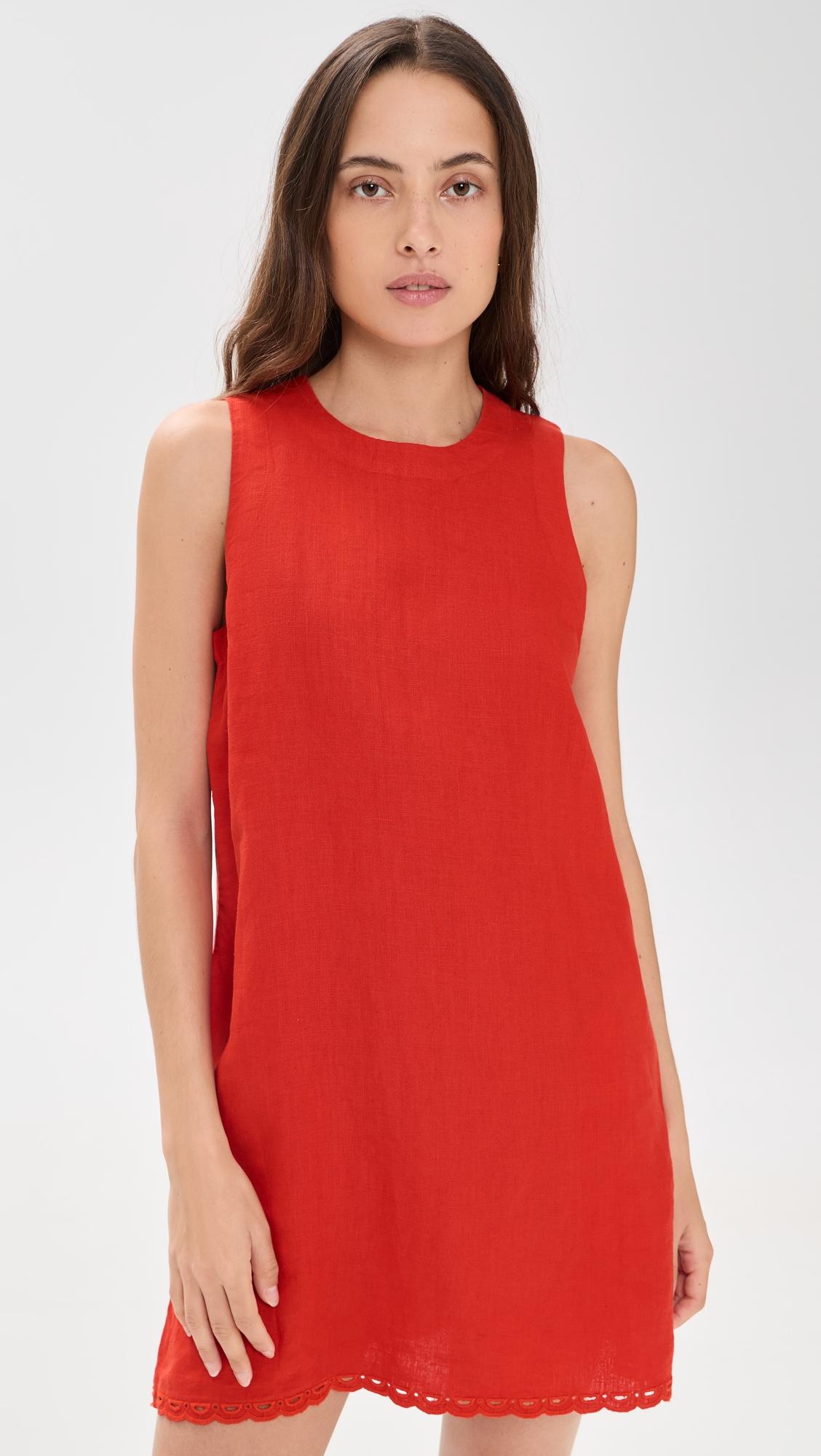 Embroidered Mini Shift Dress by MADEWELL