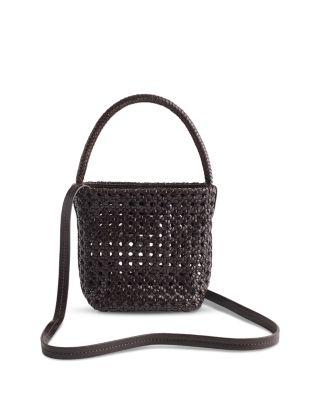 Handwoven Caned Leather Mini Bag by MADEWELL