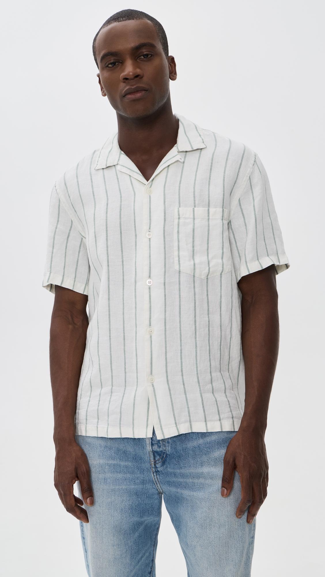 Linen Button Down Shirt by MADEWELL