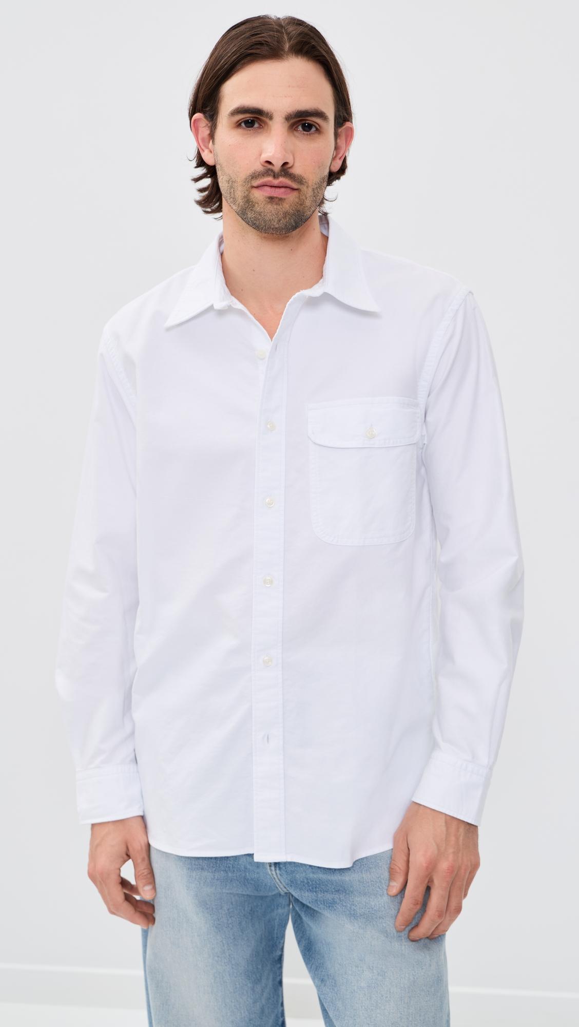 Long Sleeve Cotton Oxford Shirt by MADEWELL