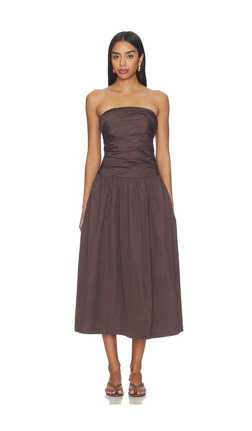 Madewell Amari Dress in Chocolate by MADEWELL