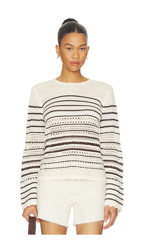 Madewell Rosie Textured Femme Pullover Sweater in Ivory by MADEWELL