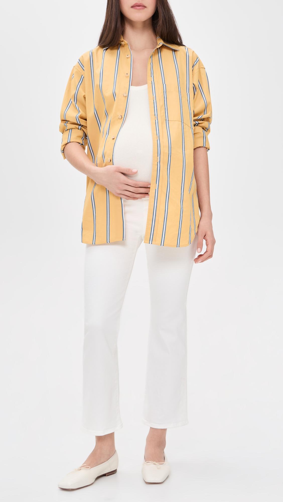 Maternity Stretch Flare Crop Jeans by MADEWELL