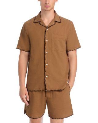 Relaxed Fit Stitch Trim Camp Shirt by MADEWELL