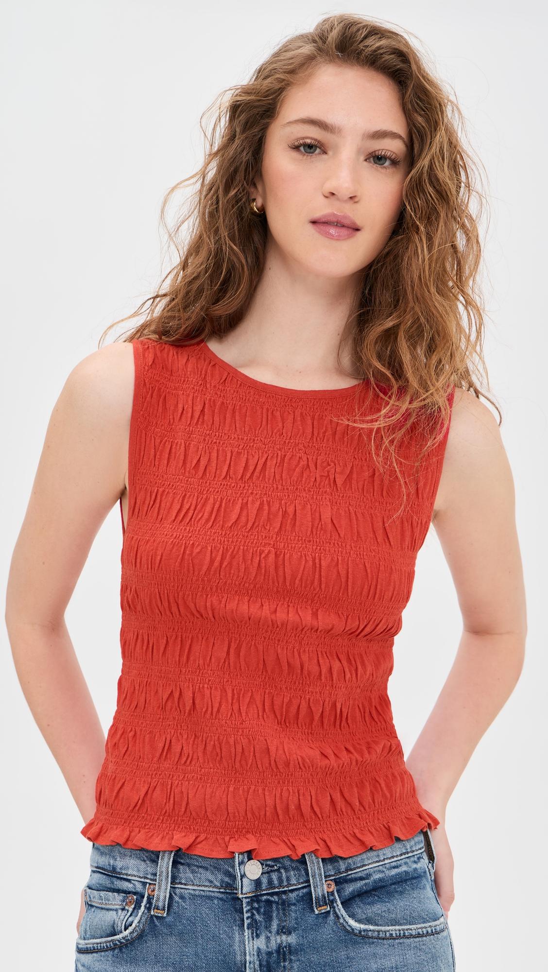 Sachi Smocked Tank by MADEWELL
