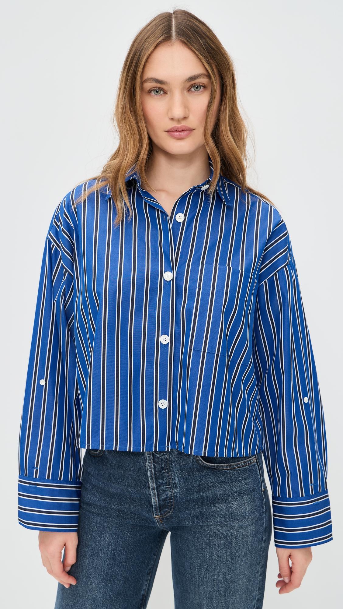 Straight Hem Shirt In Poplin by MADEWELL