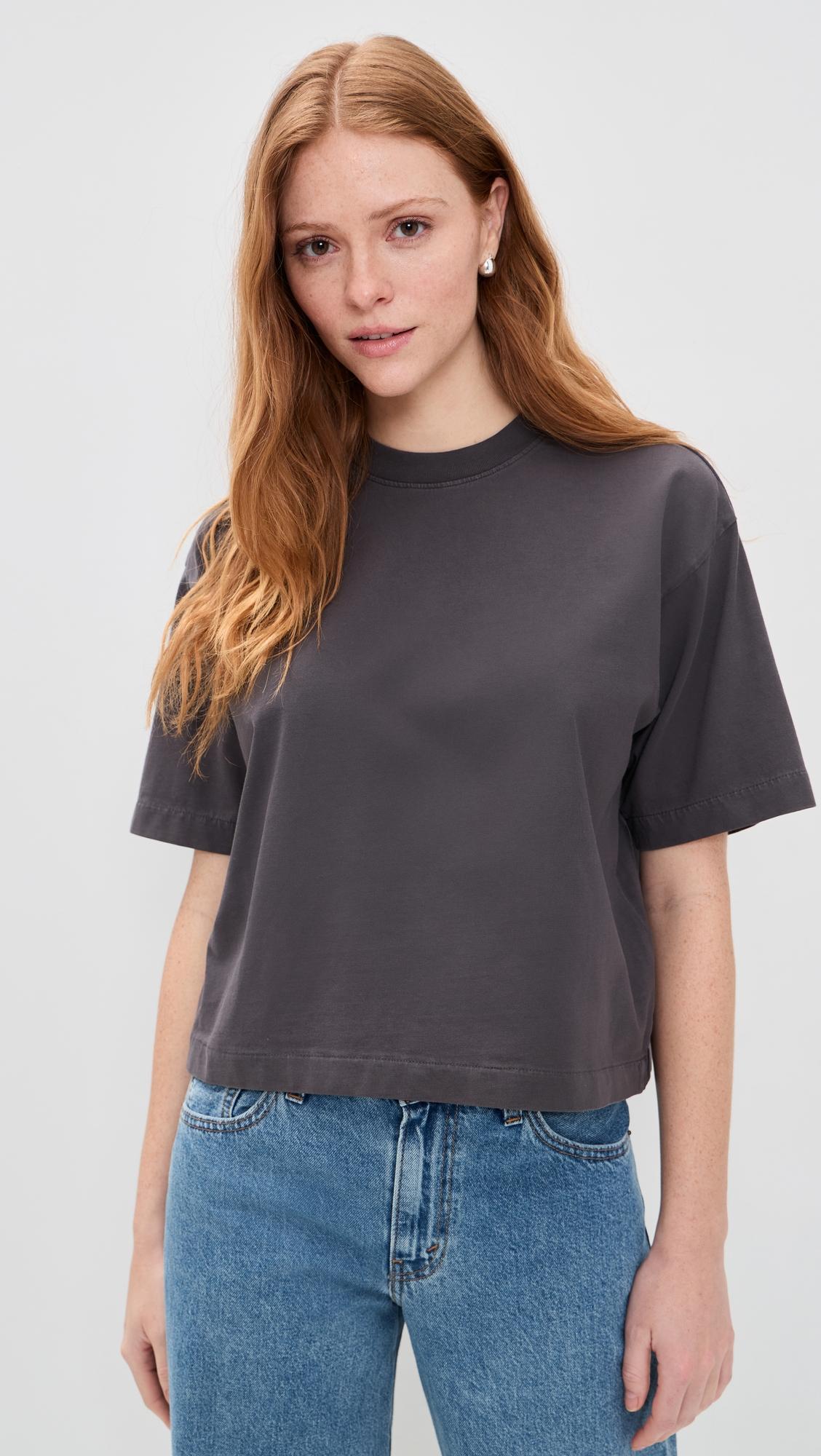 The Boxy Crop Tee In Allday Jersey by MADEWELL