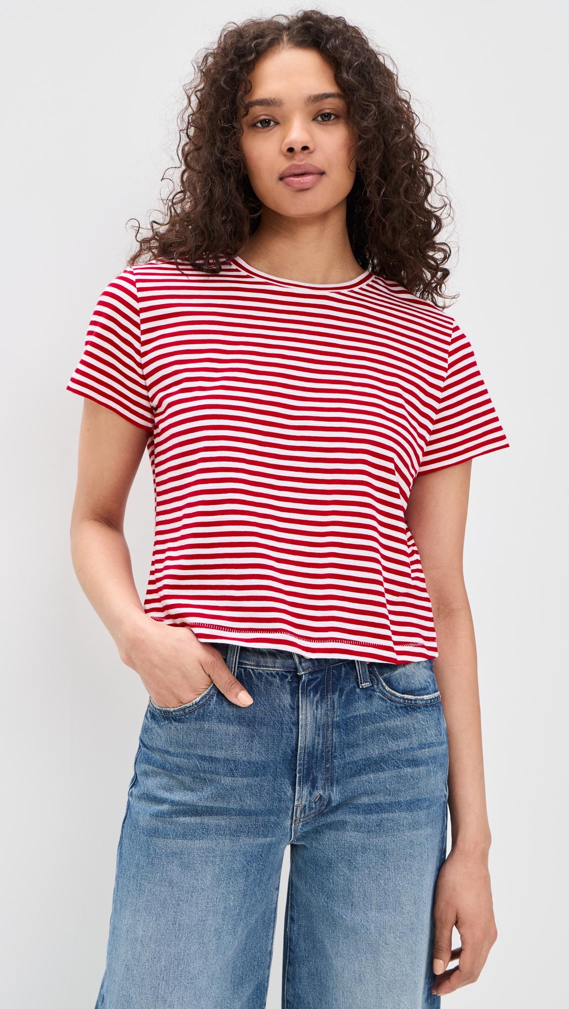 The Boxy Crop Tee in Soft Slub by MADEWELL
