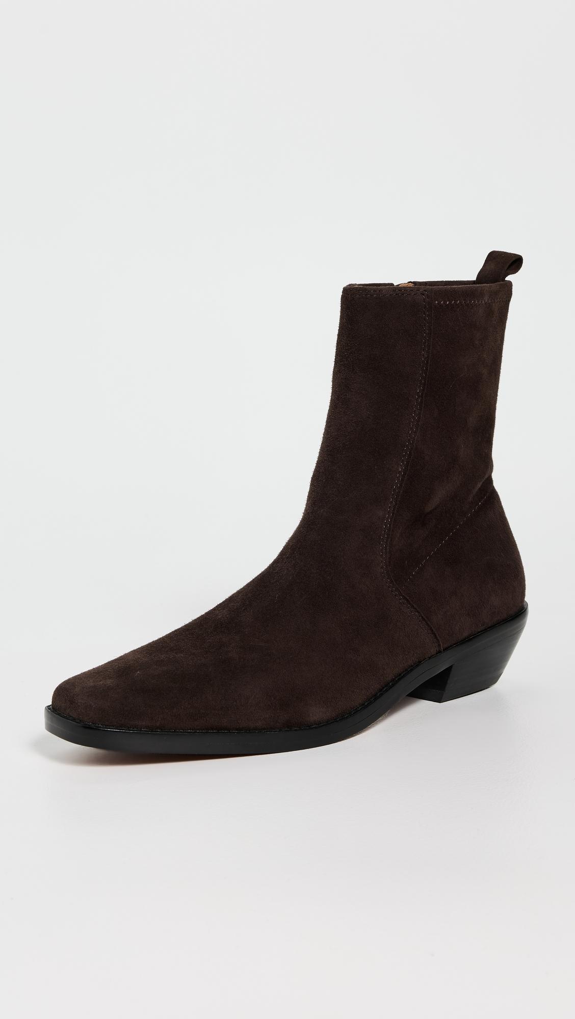 The Idris Ankle Boots In Suede by MADEWELL