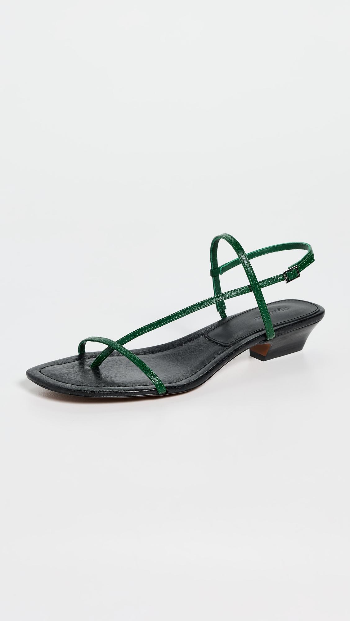 The Maycie Asymmetric T-Strap Sandals by MADEWELL