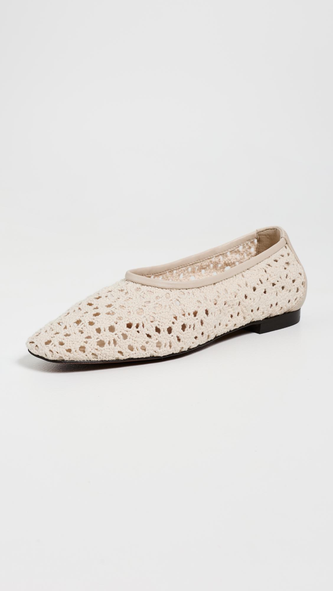 The Mylie Glove Flats In Crochet by MADEWELL