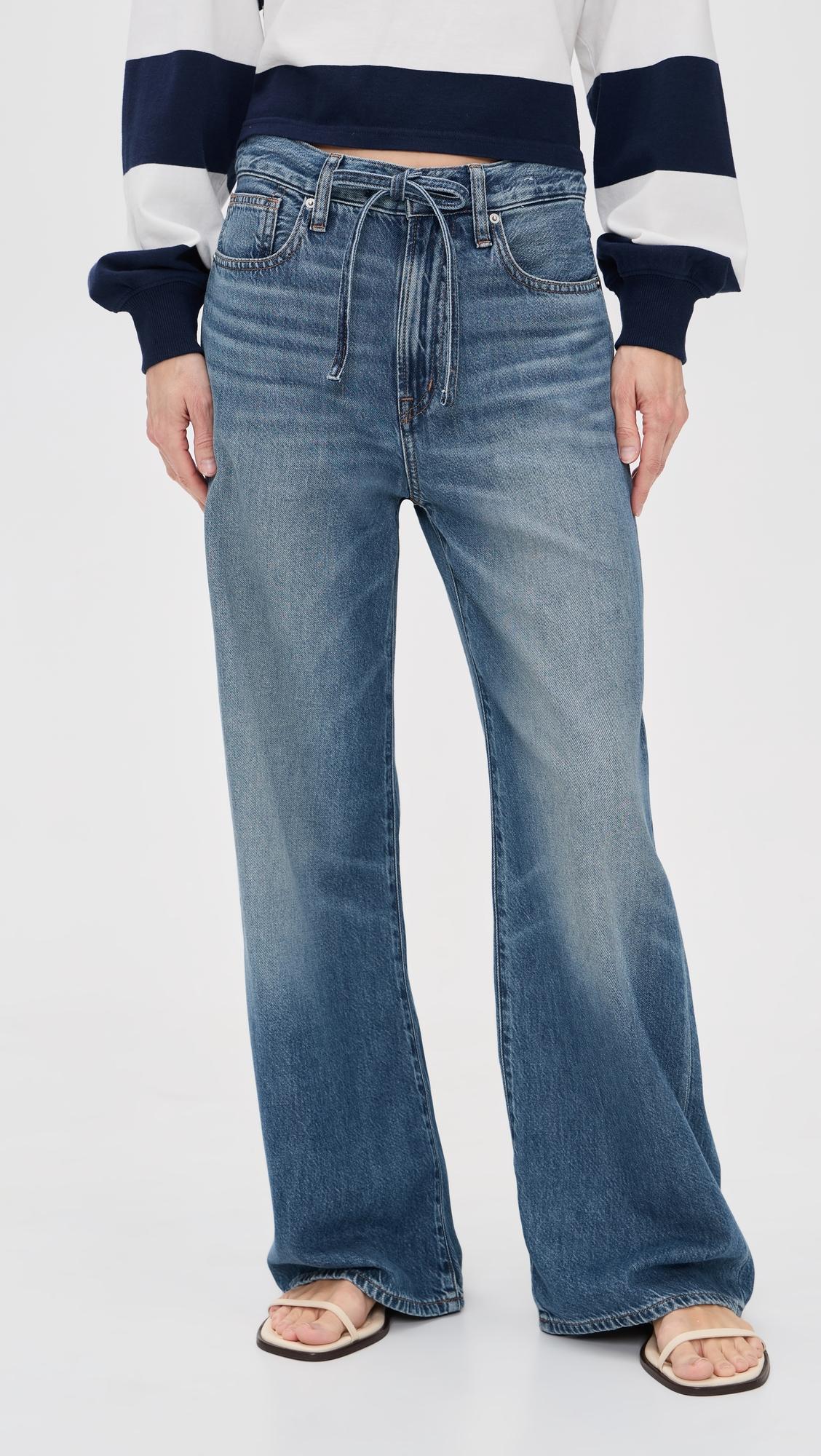 The Petite Ultimate Wide-Leg Jean in Airy Denim by MADEWELL