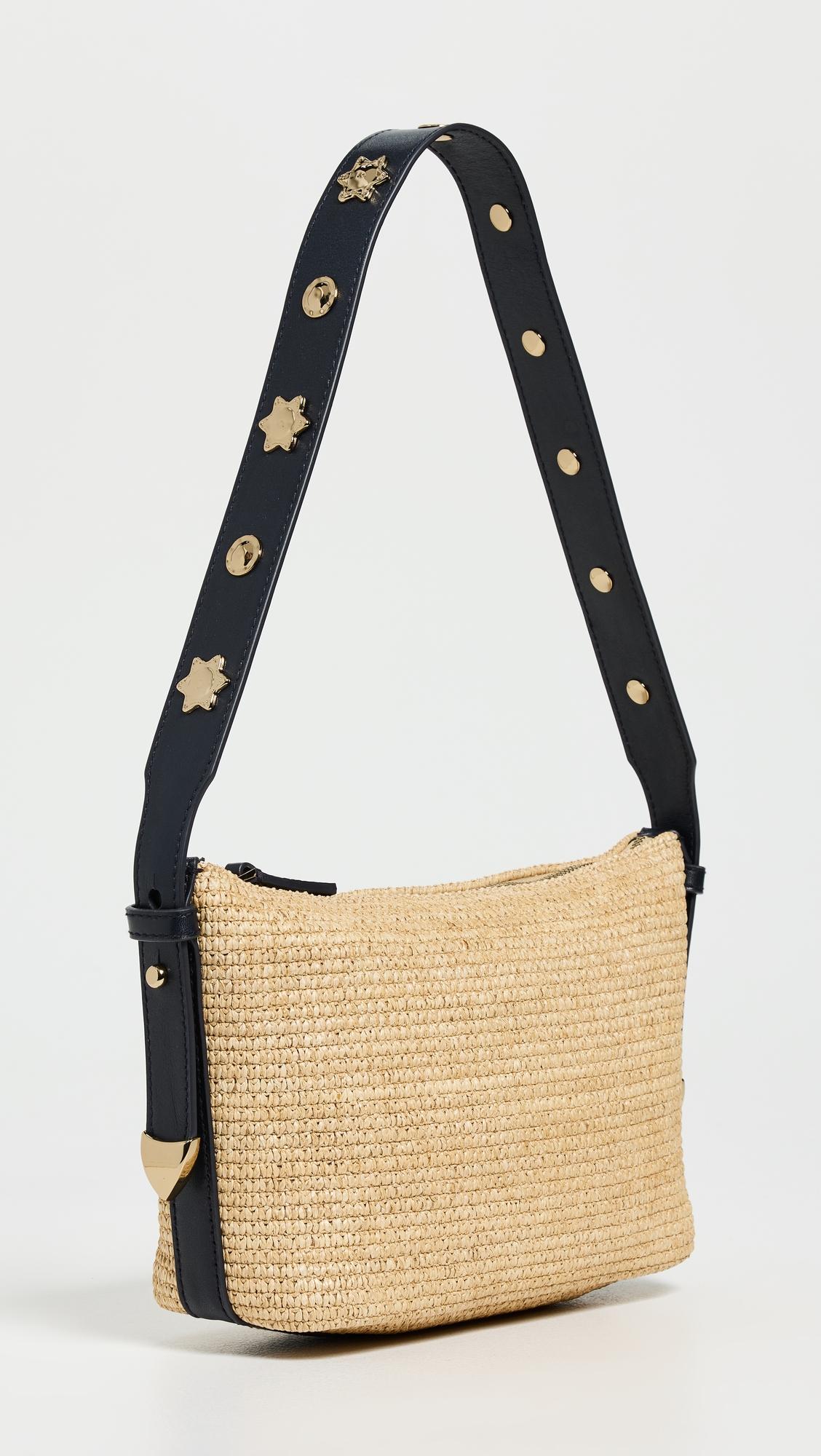 The Sun Medallion Straw Shoulder Bag by MADEWELL