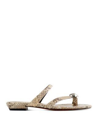Women's Mila Embossed Leather Slide Sandals by MADEWELL
