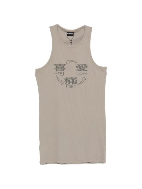 Joy Love Pain print top by MADFRENZY
