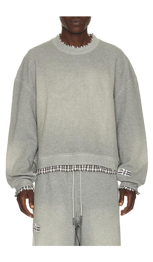 MADFRENZY Layered Sweatshirt in Grey by MADFRENZY