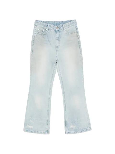distressed bootcut jeans by MADFRENZY