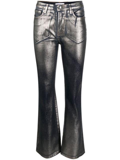 metallic-effect laminated jeans by MADISON.MAISON