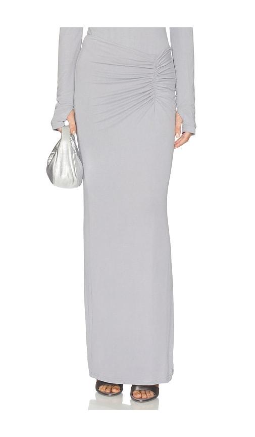 MADISON THE LABEL Anella Maxi Skirt in Grey by MADISON THE LABEL