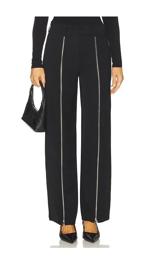 MADISON THE LABEL Corey Zip Pant in Black by MADISON THE LABEL