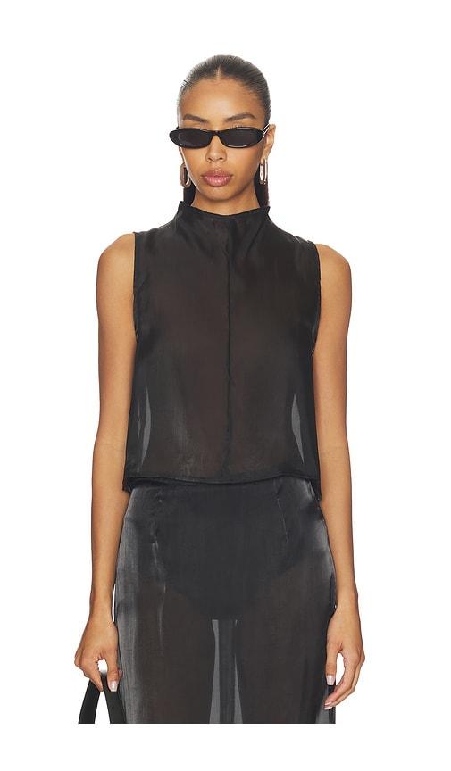 MADISON THE LABEL Knox Top in Black by MADISON THE LABEL