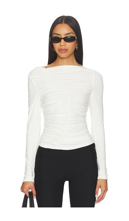 MADISON THE LABEL Lorena Top in White by MADISON THE LABEL