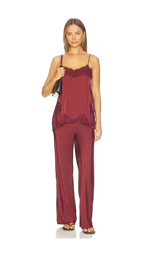 MADISON THE LABEL Mela Set in Burgundy by MADISON THE LABEL