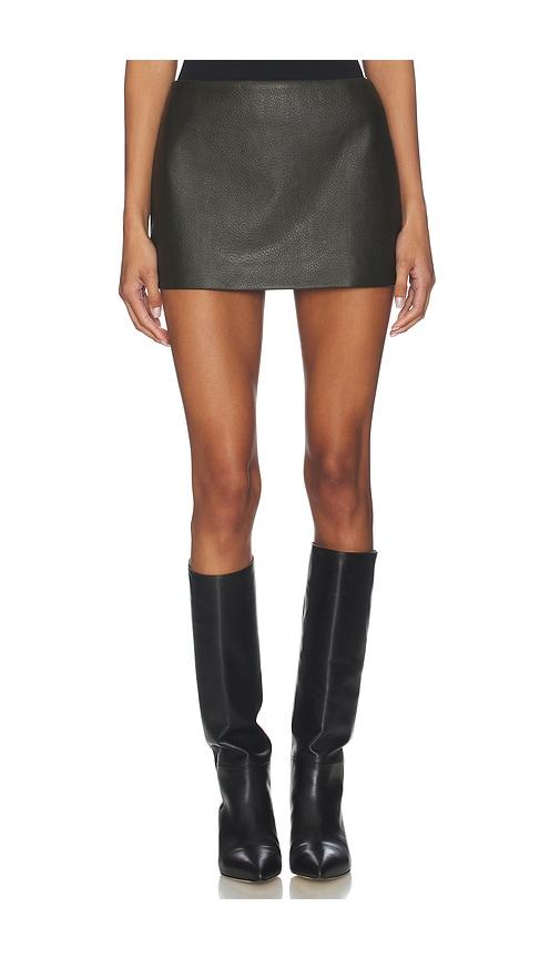 MADISON THE LABEL Rory Mini Skirt in Green by MADISON THE LABEL