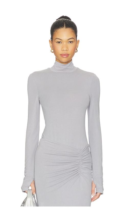 MADISON THE LABEL Tavi Bodysuit in Grey by MADISON THE LABEL
