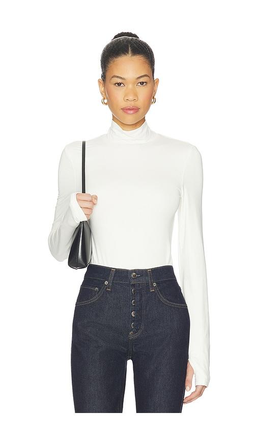 MADISON THE LABEL Tavi Bodysuit in White by MADISON THE LABEL