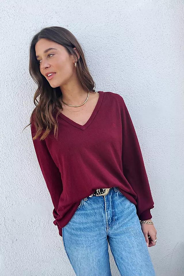 Christian Dior Burgundy Sweater by MADLY VINTAGE | FREE PEOPLE