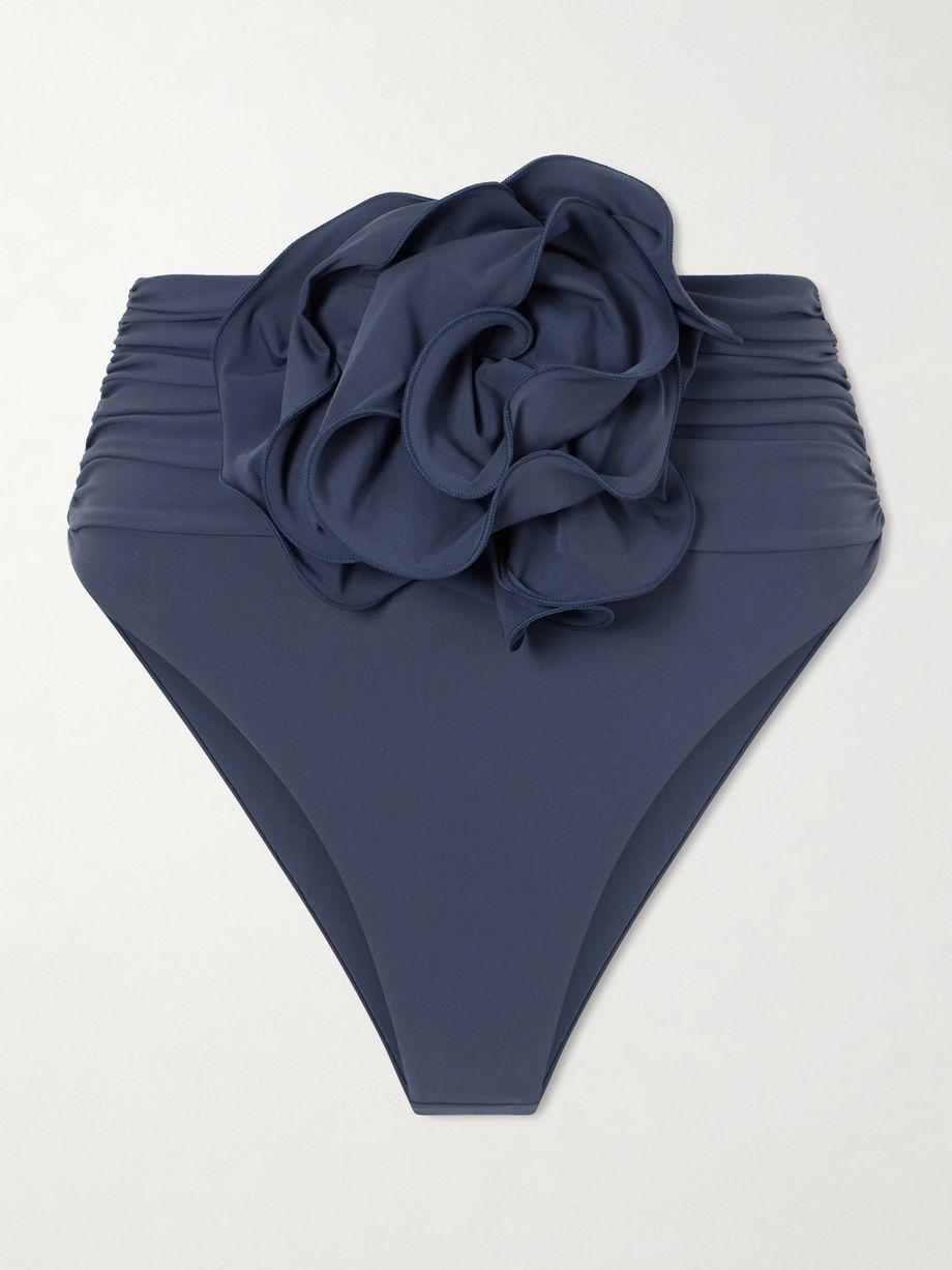 Appliquéd ruched bikini briefs by MAGDA BUTRYM