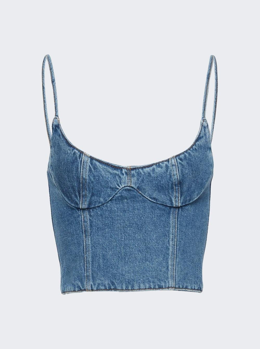 Corset Top Blue  | The Webster by MAGDA BUTRYM