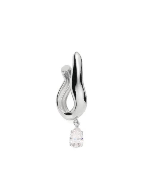 Drop crystal wave earrings by MAGDA BUTRYM