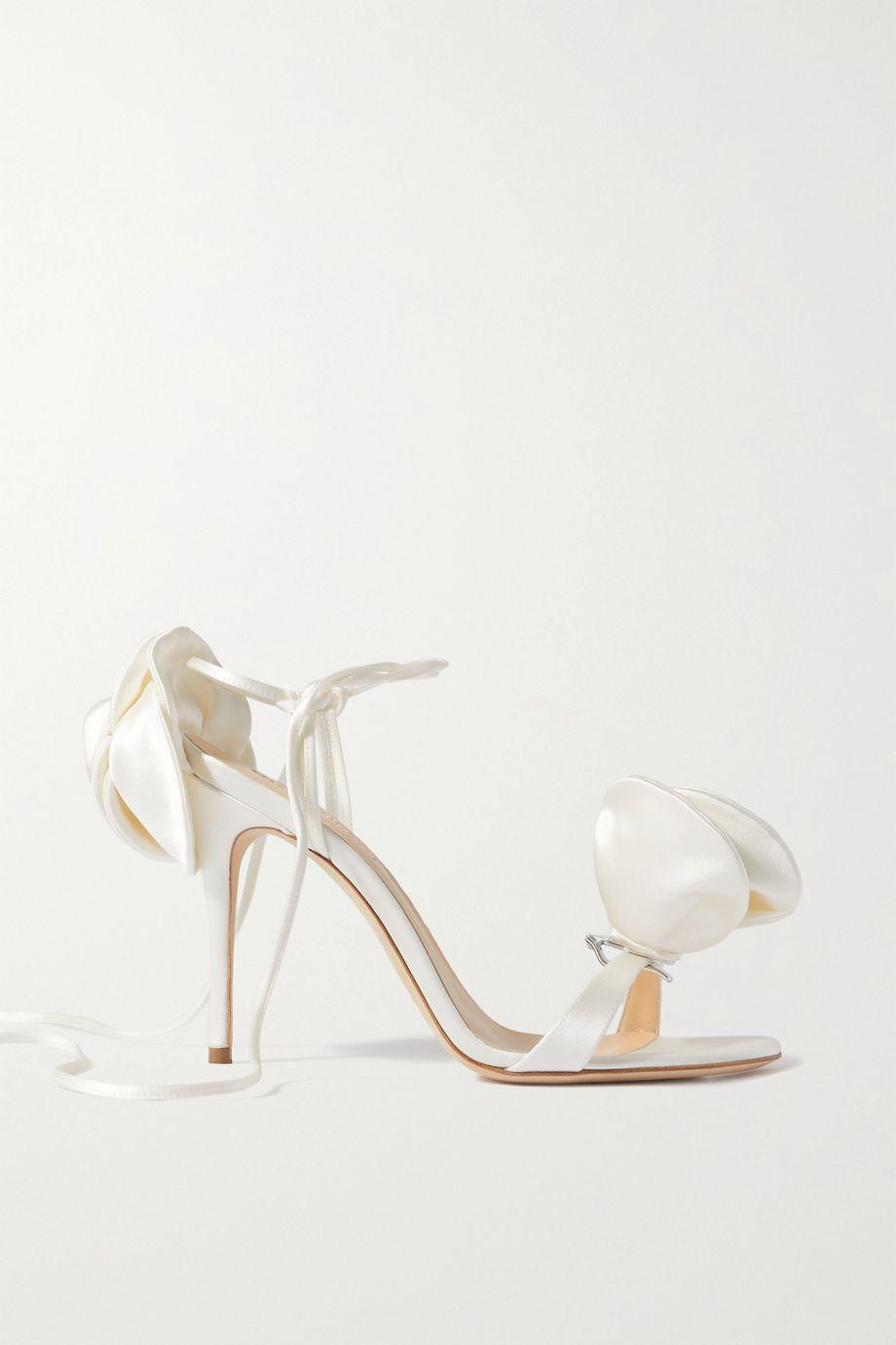 Embellished satin sandals by MAGDA BUTRYM