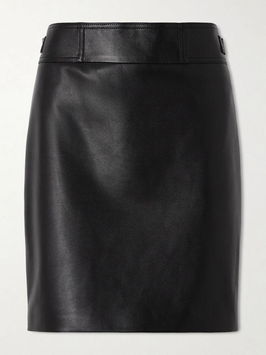 Leather midi skirt by MAGDA BUTRYM