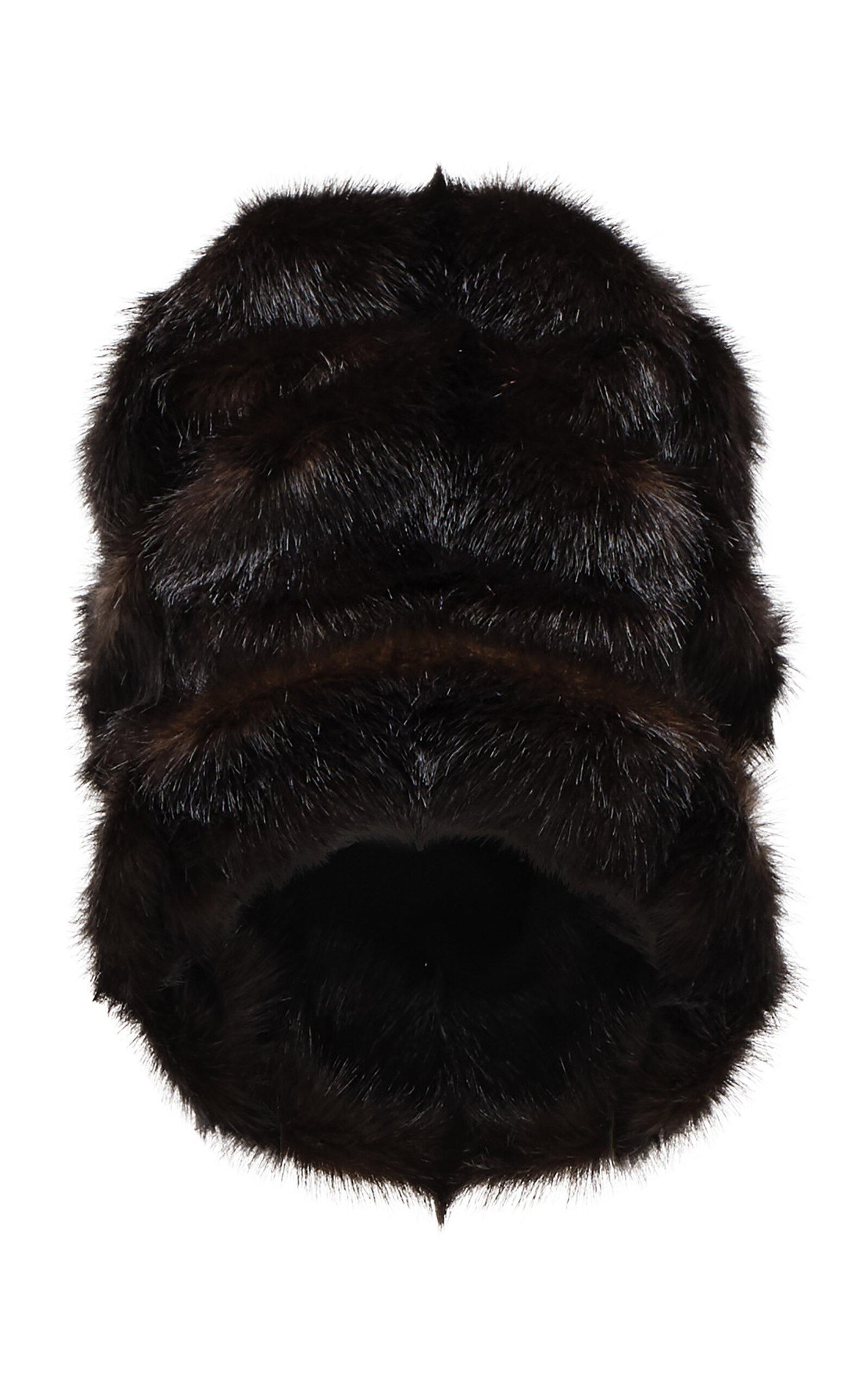 Magda Butrym Black Fur Hat - Moda Operandi by MAGDA BUTRYM