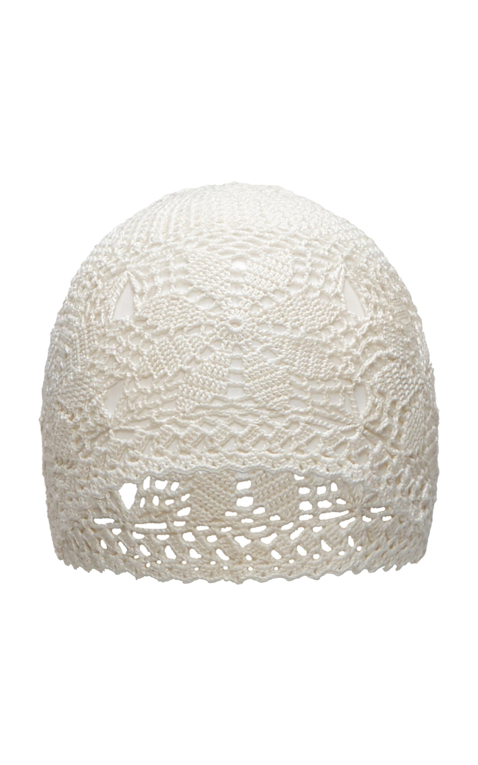 Magda Butrym Cream Crochet Hat - Moda Operandi by MAGDA BUTRYM
